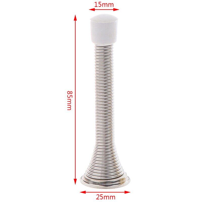 1 stuk 85mm rubberen doppen metalen deurstoppers veerstopper muurdeurstopper