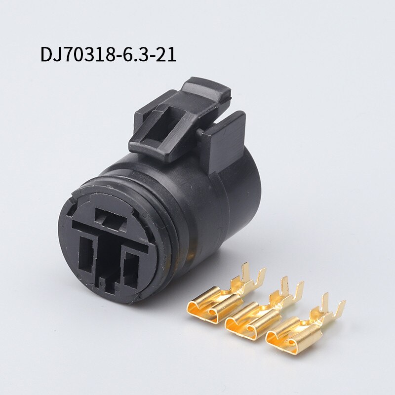 100Sets 3 Pin Male Female Round Alternator Plug Waterproof Wiring Harness Connector For 90980-10341 90980-11491: female full set