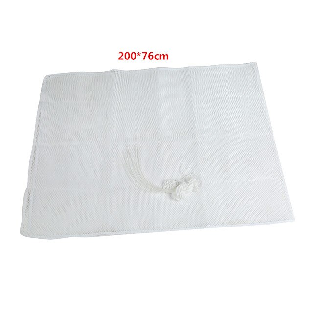 Rede de segurança líquida da cerca da segurança do bebê da proteção da varanda da corda de segurança da escada engrossada branca: 200x76cm