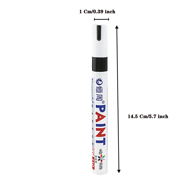 10 rotuladores permanentes, juego de marcadores de pintura de 12 colores, blanco, negro, azul, rojo, naranja, verde, azul, rosa, morado, café