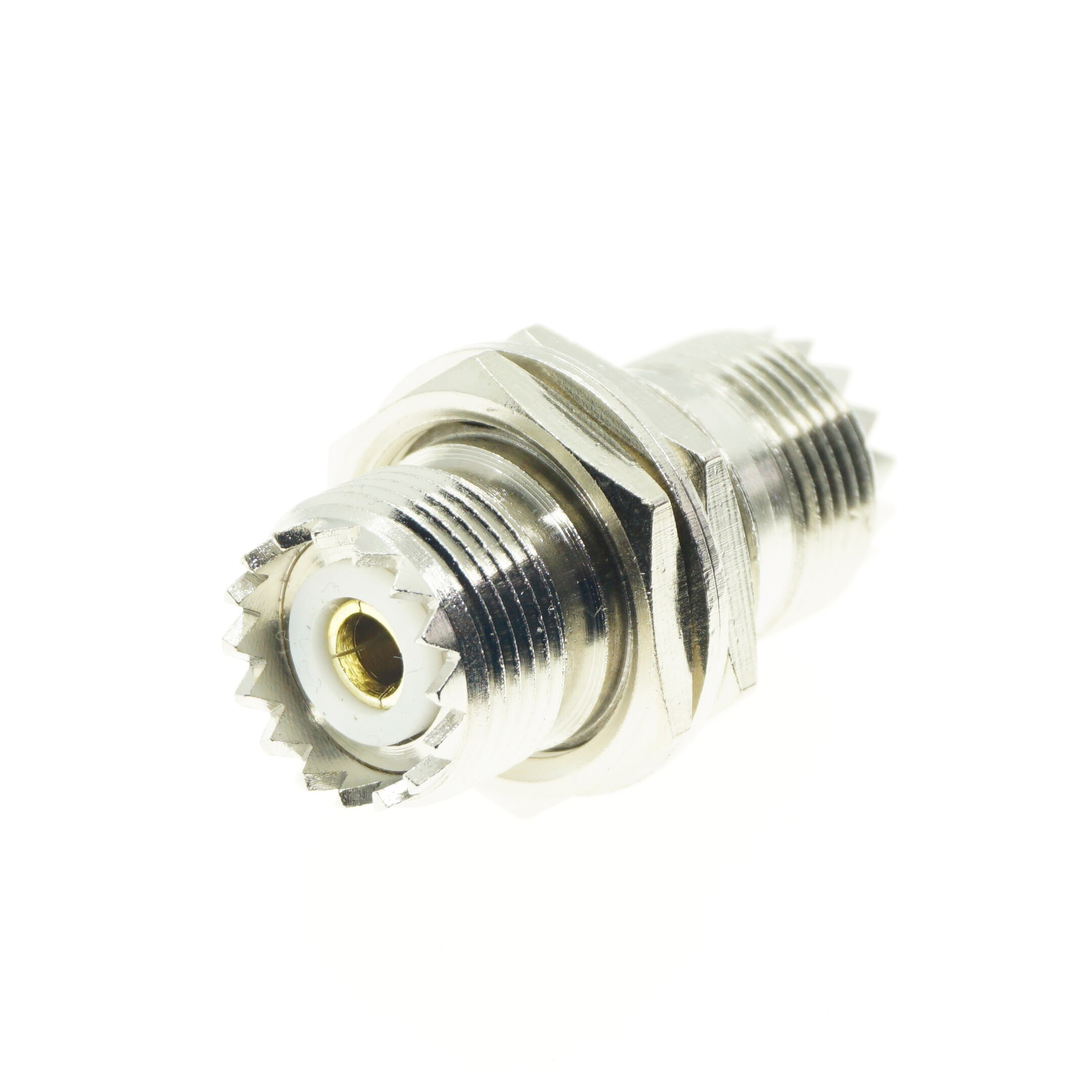 Uhf kvinnelig til uhf kvinnelig dobbel o-ring skottpanel monteringsmutterplugg uhf  pl259 so239 2 dobbelt hunnkontakt koaksial rf adaptere