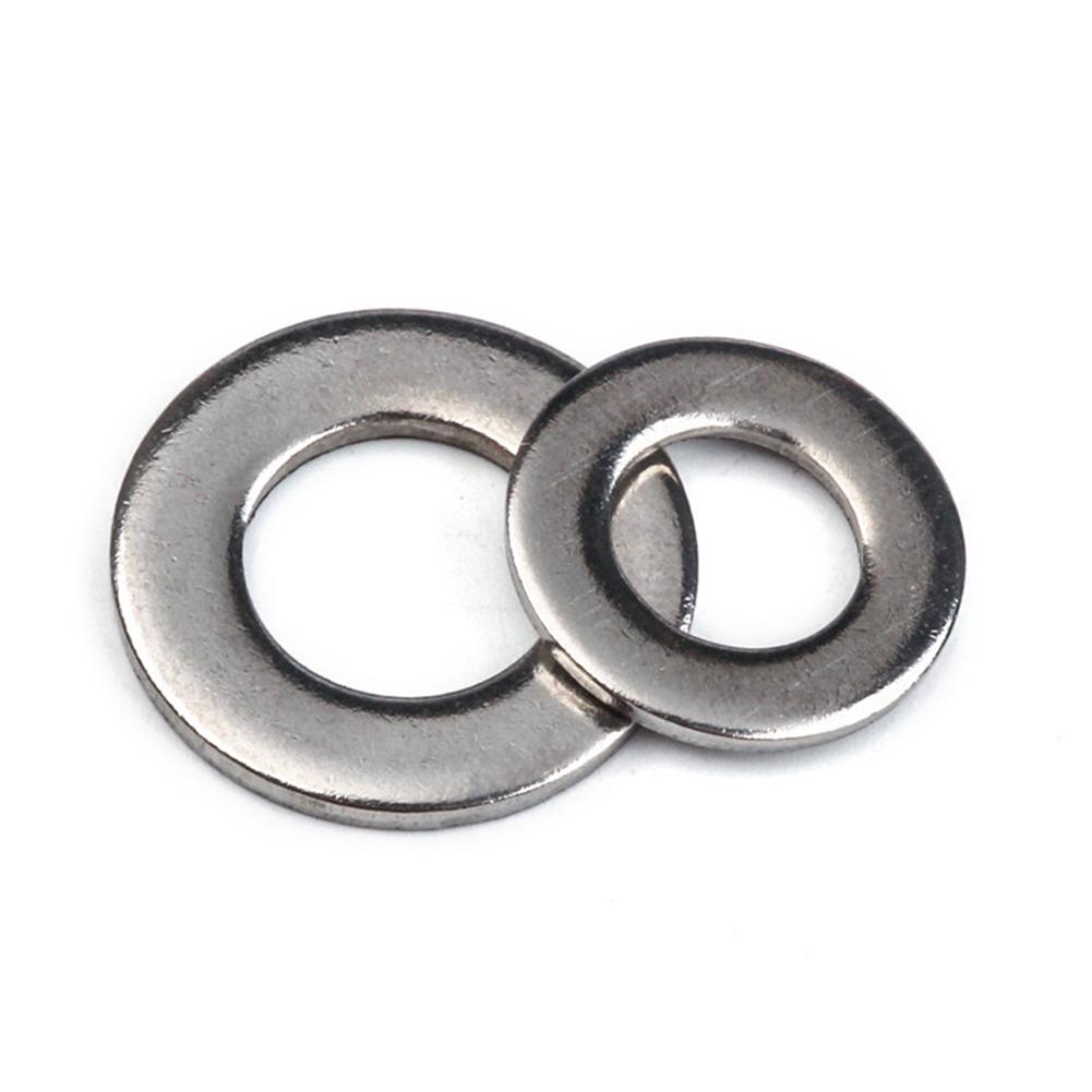 360Pcs Flat Washers M2 M2.5 M3 M4 M5 M6 M8 M10 Stainless Steel Flat Machine Washer Plain Flat Gasket Rings Car Accessories