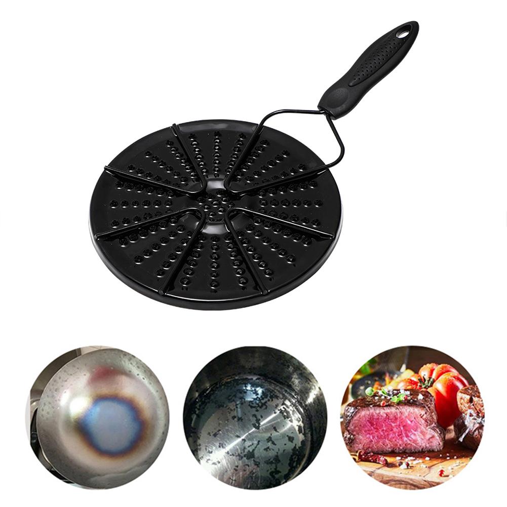 Cooker Cook Ring 14 CM Metal Household Supply Kitchen Utensils Wooden Handle Stove Pan Heat Diffuser Heat Diffuser Plate Flame