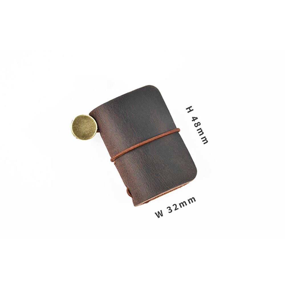 Mini Journal Cute Leather Cover Notebook Small Diary Retro Portable Travel Book DIY Blank Pages Memo Sketchbook