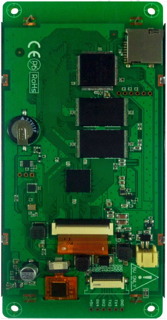 DMT85480C050_07W 5 Inch Serial Interface Scren DGUS II Narrow Bezel IPS Screen Capacitive Touch Screen