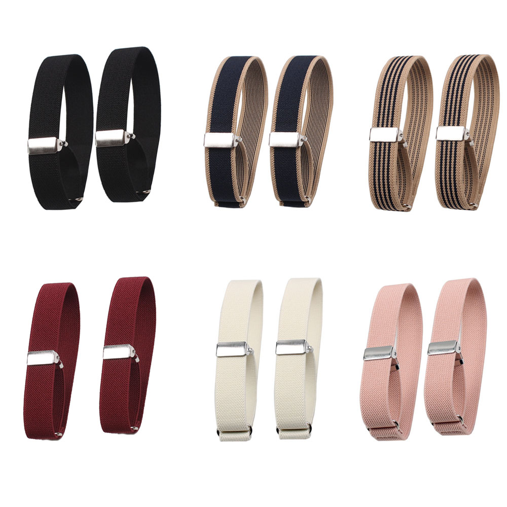 1Pair Elastic Armband Shirt Sleeve Holder Women Men Adjustable Arm Bands for Party Wedding Clothing Accessories Business