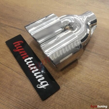 Embout d'échappement double sortie 90mm 90mm