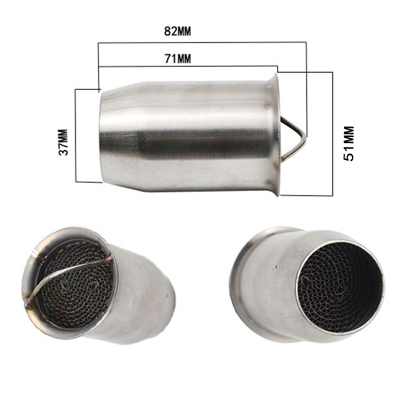 universal 51mm front end DB Killer for Motorcycle Exhaust Muffler DB killer Silencer Noise Sound Eliminator for Off road Bike