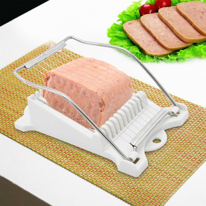 Edelstahl Schinken Mittagessen Fleisch Schneidemaschine Ei Schneidemaschine Schneiden Maschine Gemüse Obst Schneidemaschine Küche Werkzeug