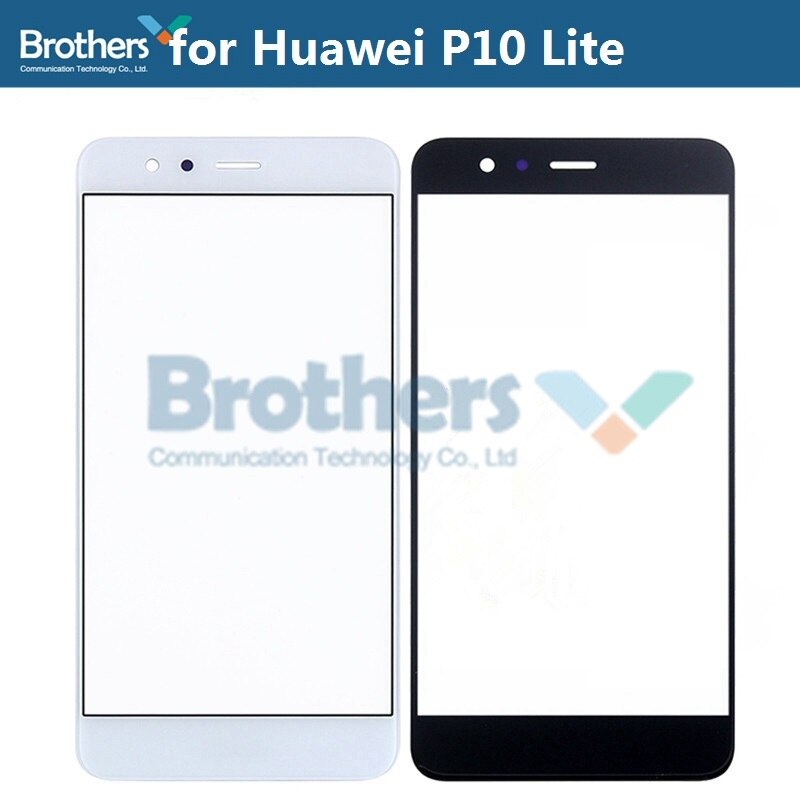 Lente frontale in vetro per Huawei P10 Lite tocco schermo in vetro per Huawei P10LiteFront sostituzione esterna dell'obiettivo in vetro LCD superiore nuovo di zecca