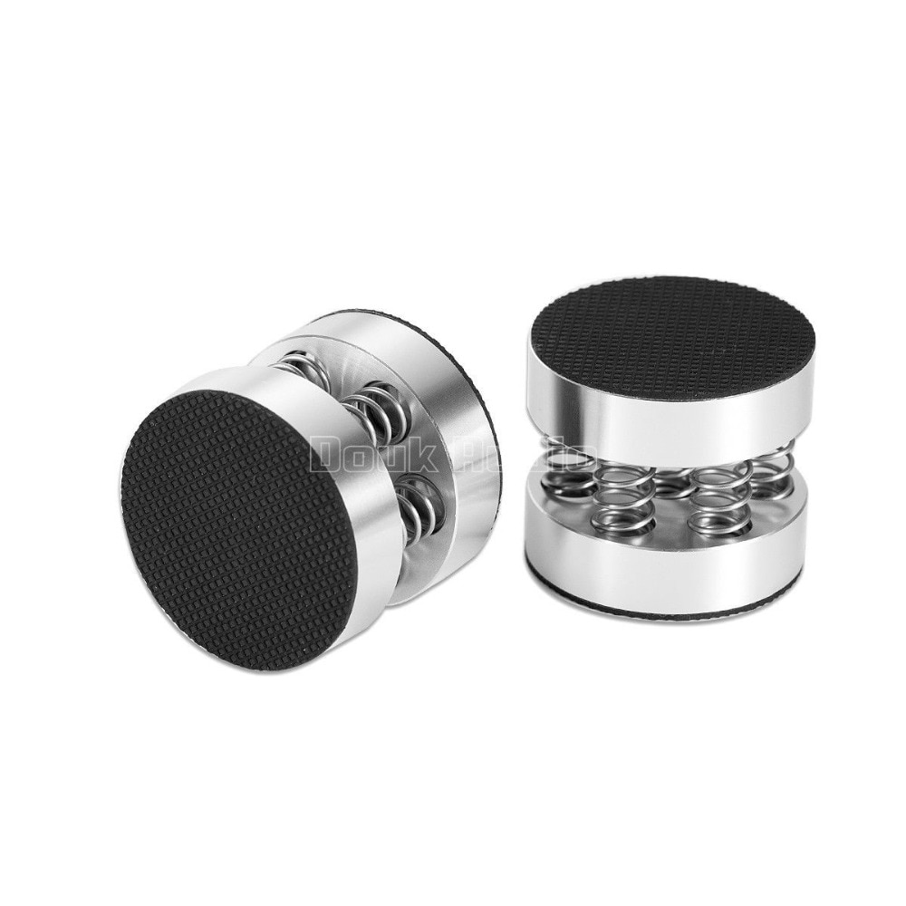 Douk Auido 4 pièces aluminium ressort flotteur Isolation Stand haut-parleurs pointes pour HiFi CD lecteurs amplificateur accessoires