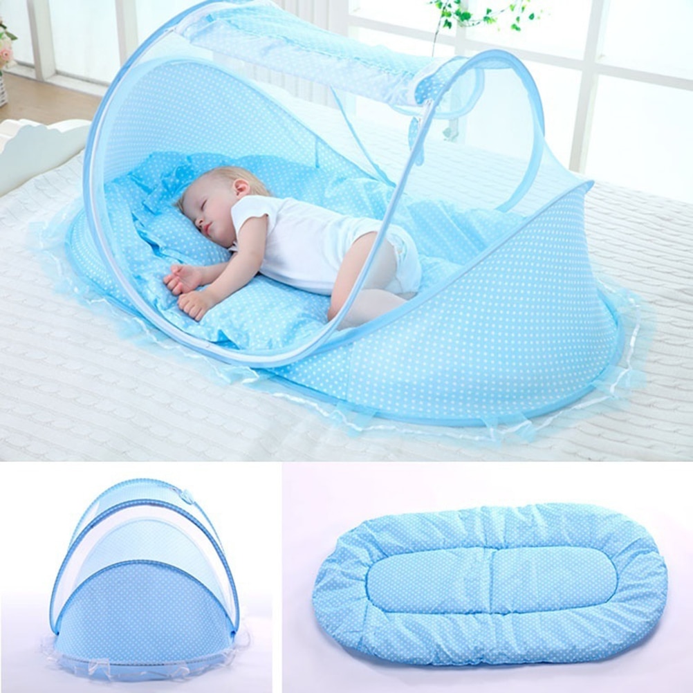 Neue Tragbare Faltbare Baby Bett Moskito Netz Polyester Neugeborenen Schlaf Bett Reise Bett Netz Spielen Zelt freundlicher tragbare Baby bett