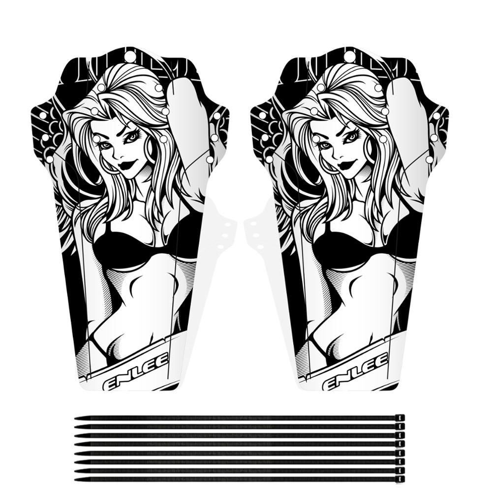 Fiets spatbord voor en achter spatbord fiets mountainbike mountainbike fiets spatbord met 7 kleuren fiets spatbord accessoires: Stijl 2