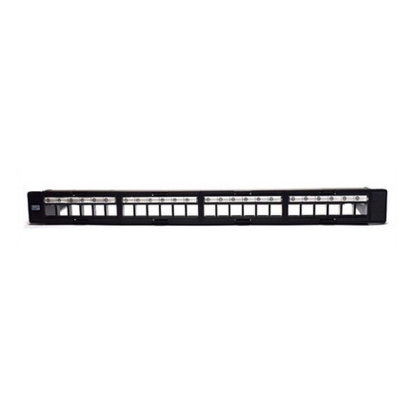 24-port UTP Category 5e/6/6e Patch Panel WP WPC-PAN-BUP24 Black