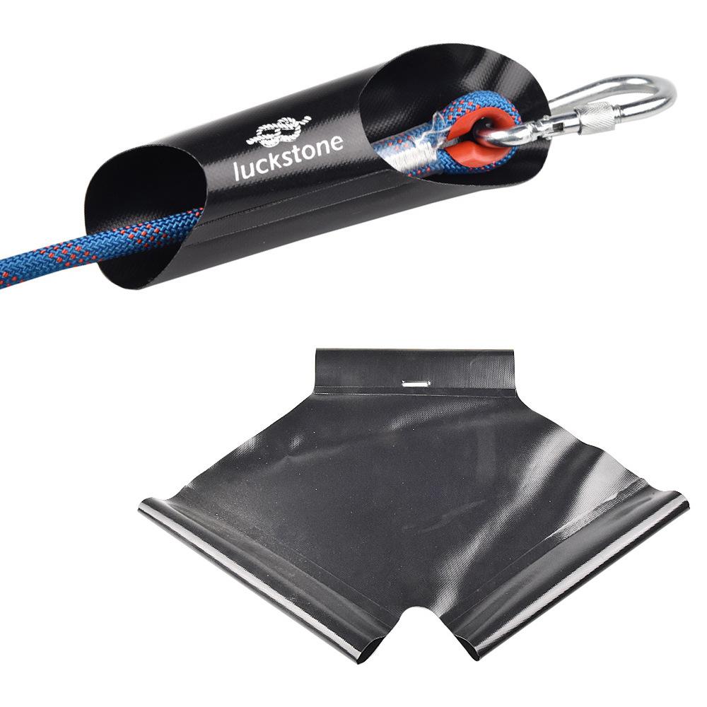 Rope Protector Tube Cover Case Rock Climbing Arborist Rope Harness Belt Climbing Rope Protector Sleeve Rappelling Abseiling: black