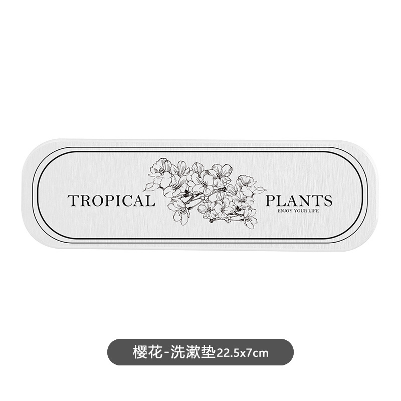 Tampone assorbente per fango diatomea Lavabo per bagno Asciugatura rapida Tampone per sapone a prova di umidità Tovagliette per tazza isolato da cucina per tavolo: verde