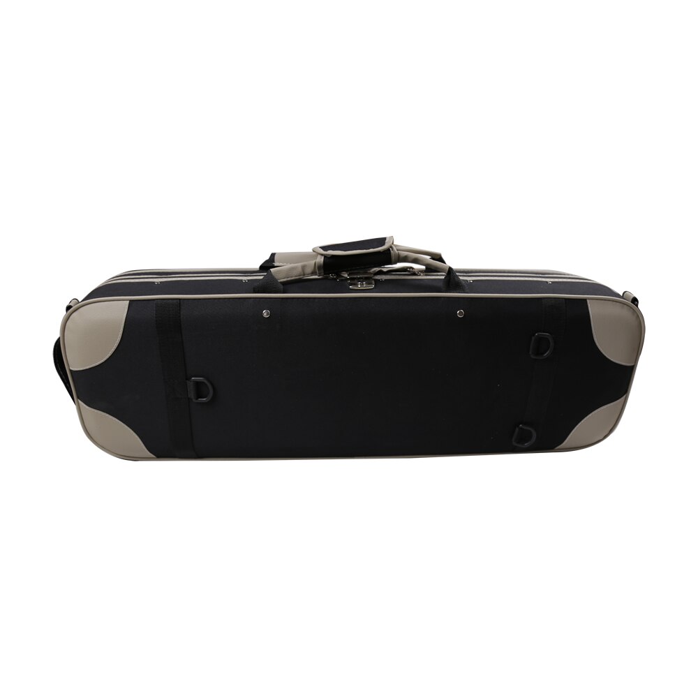 Tongling Hoogwaardige Over-Rand Viool Case W/Hygrometer Black Canvas Violino Case Professionele Viool Accessoires