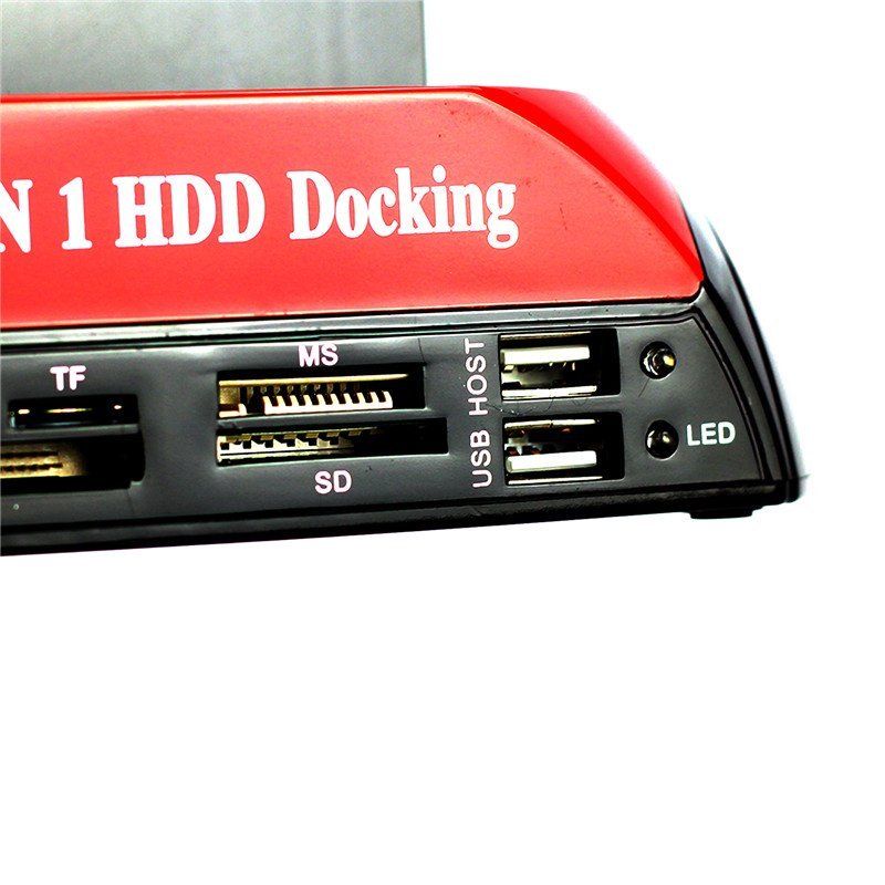 Alle In 1 2.5 "3.5" Ide Sata Hdd Harde Schijf Disk Clone Houder Dock Docking Station Met Multi kaartlezer