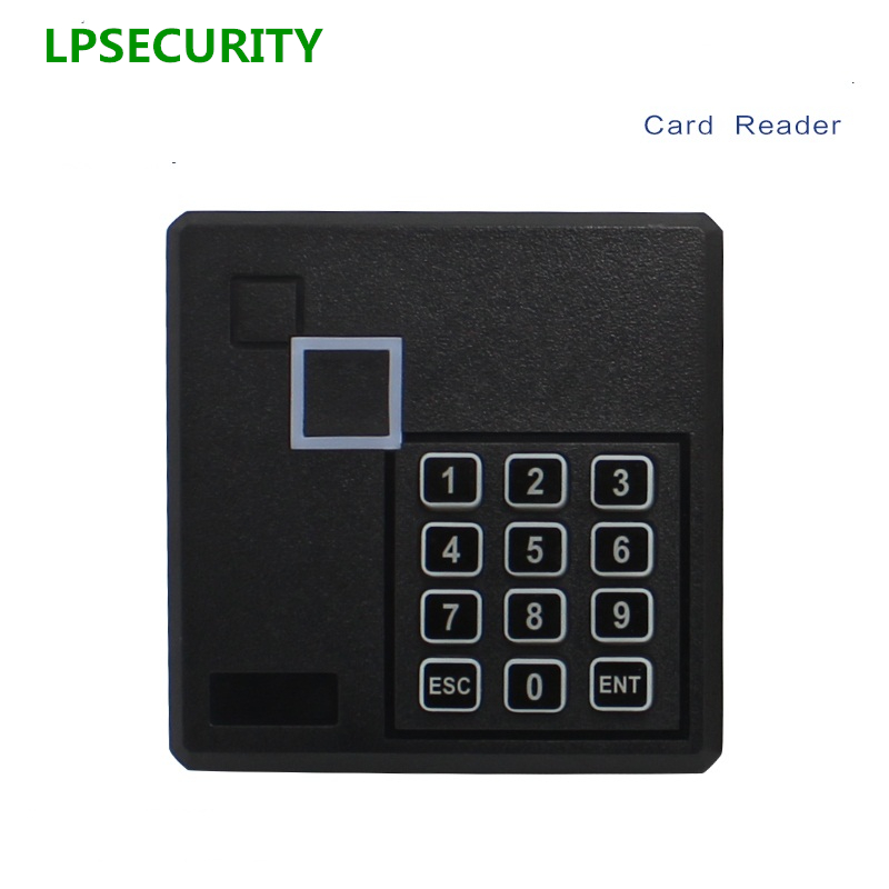 LPSECURITY waterproof Proximity Rfid 13.56MHZ password Card Gate Door lock Access Control Keypad Reader Wiegand 26 Bit