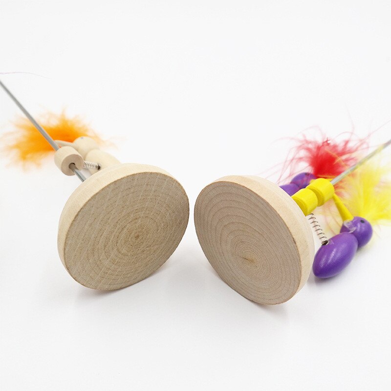 1pc Toy Physics for Kids Science Animal Model Educational Gadget DIY Double Woodpecker Wooden Random Color