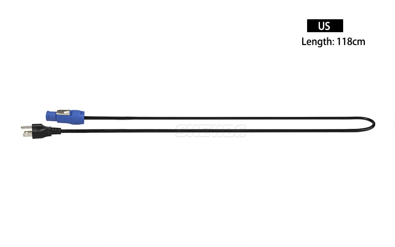 SHEHDS Mobiele Powercon Connector Stekker Connector Blauw/Wit Voor LED Par \ Moving Head/COB Par LED power Cable Plug socket: US PLUG