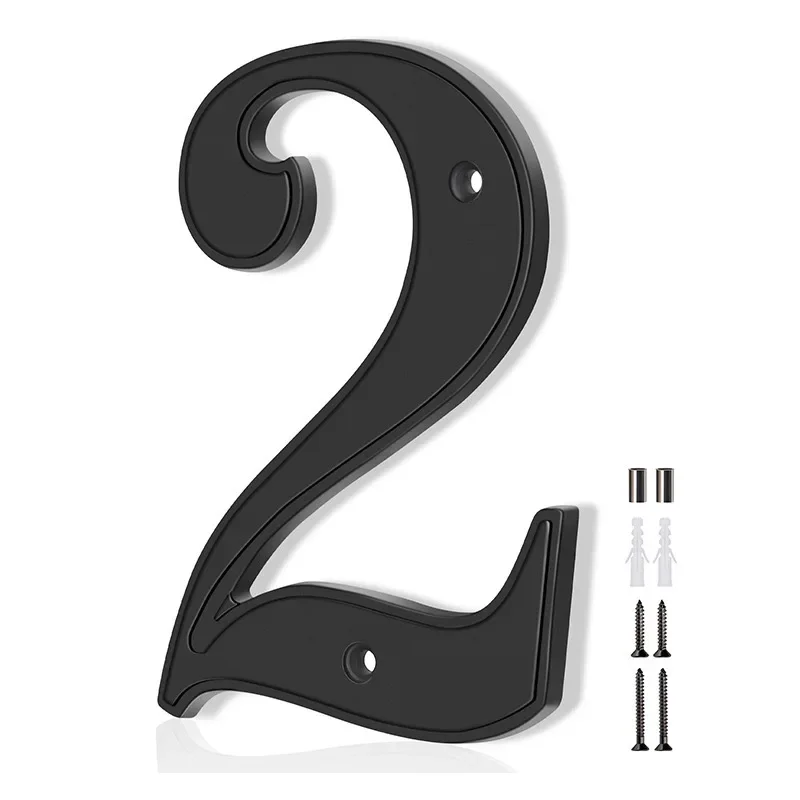 5 Inch Metal House Numbers for Outside, Modern Address Numbers for House, Anti-Rust Door Numbers for Front Door Garden Mailbox