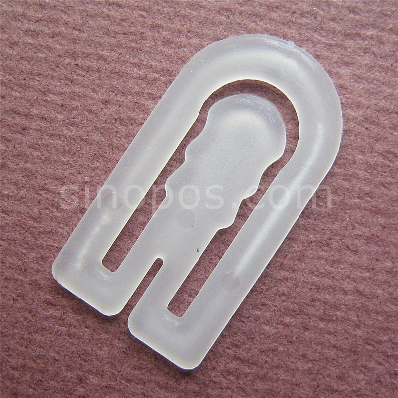 Economical Plastic Back Clips For Shirt Packaging, U-shape dress garment industry clip clothes apparel readymade square fastener