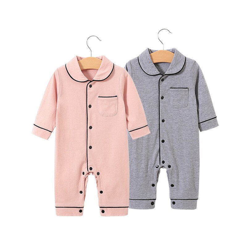 Baby Meisjes Katoenen Romper Jumpsuit Lente En Herfst Zuigelingen 3M-24M Lange Mouwen Jongens kleding Homewear Pyjama
