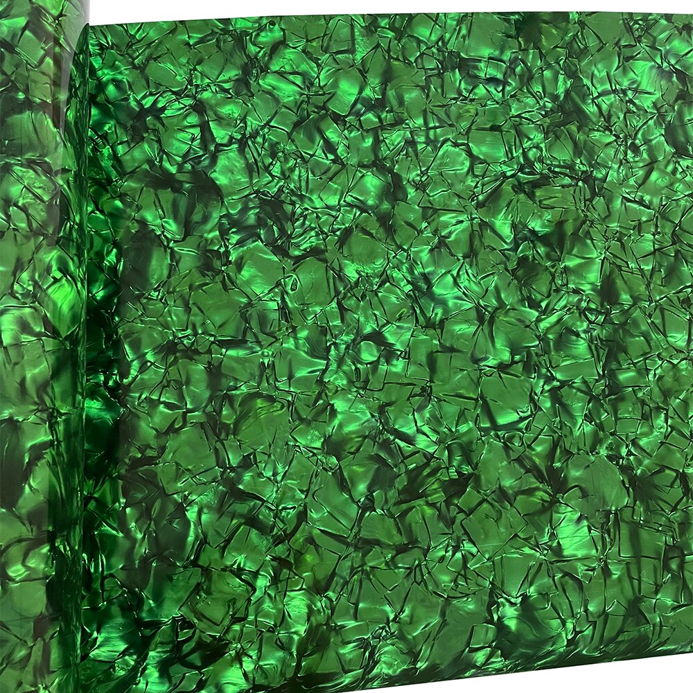 Diy Drum Wrap 0.50Mm Diamond Green Celluloid Sheet Muziekinstrument Deco Vel