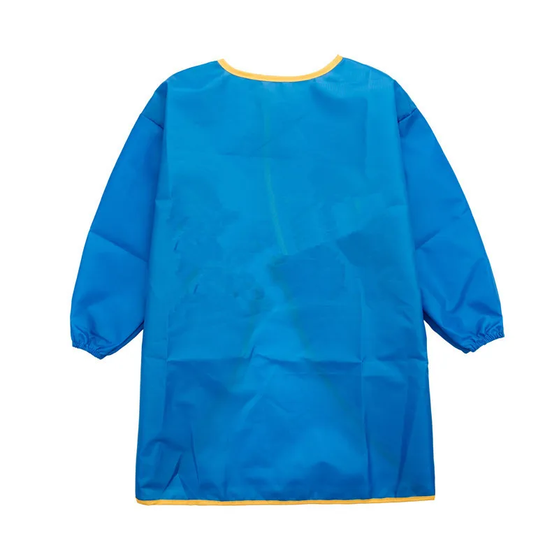 Delantal impermeable de manga larga para niños, arte escolar, pintura artesanal, cocina, cocinero, bebé, niña, alimentación, bata, dibujo DIY: S / Azul