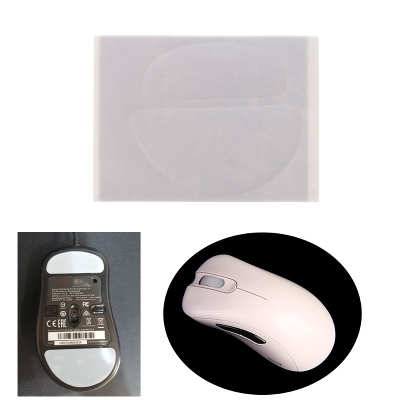 1 conjunto de 0.6mm borda curva branca mouse pés patins para zowie EC1-A EC2-A evo mouse c26