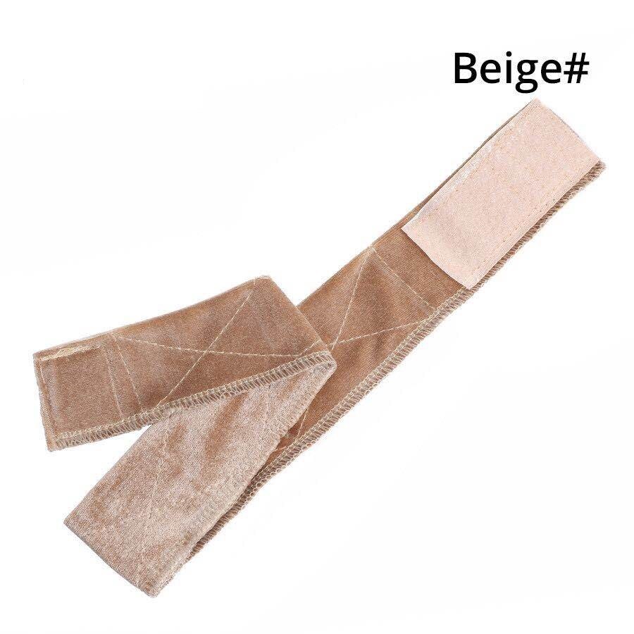 Wig Elastic Velvet Hair Band，Female Hair Band Making Wig Cap，Grip Headband,Adjust，Black Beige Brown Dark Brown Skin Tone: beige
