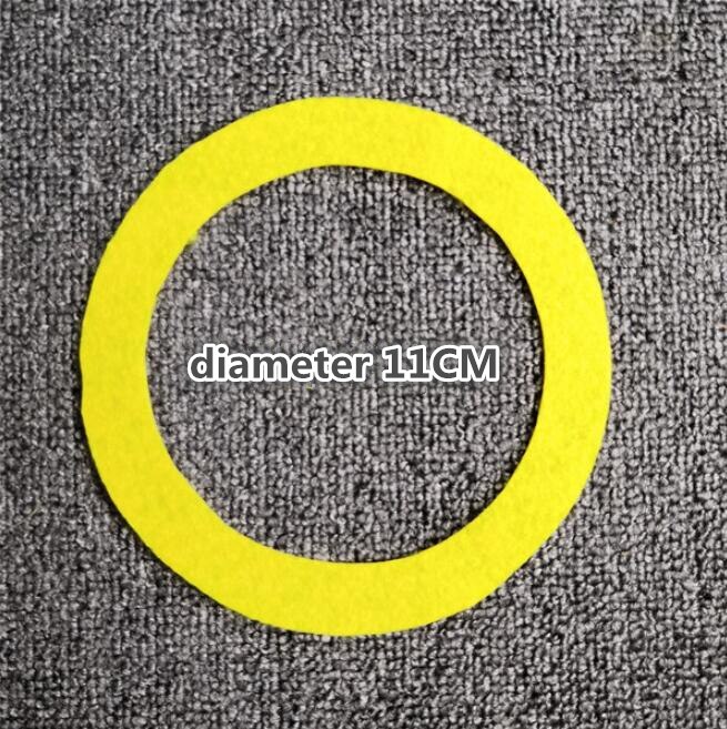 Cadres pour couvertures de jalon du 100ème anniversaire,accessoires de photographie, photo de la pleine lune, en feutre,: yellow Ring