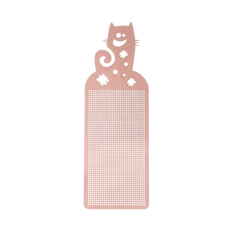 Marcapáginas de punto de cruz dorada y plata de Metal para manualidades de costura artesanal, Kit de punto de cruz con cuentas: Cat Rose Gold