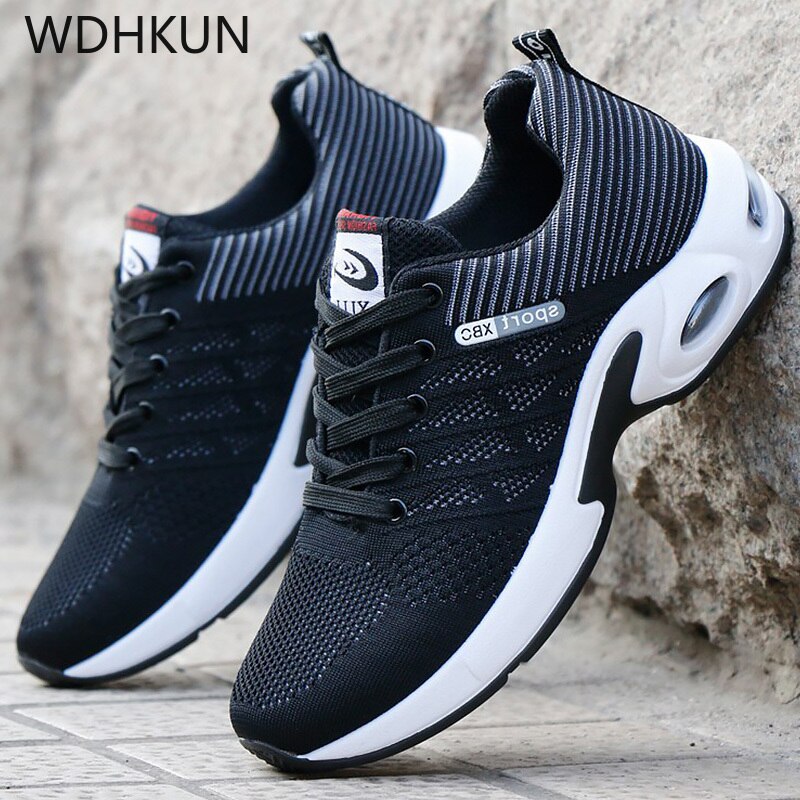 Summer Air Mesh Breathable Wedges Sneakers For Men Outdoor sport Vulcanized Shoes Mens Sneakers Plus Size 38-44