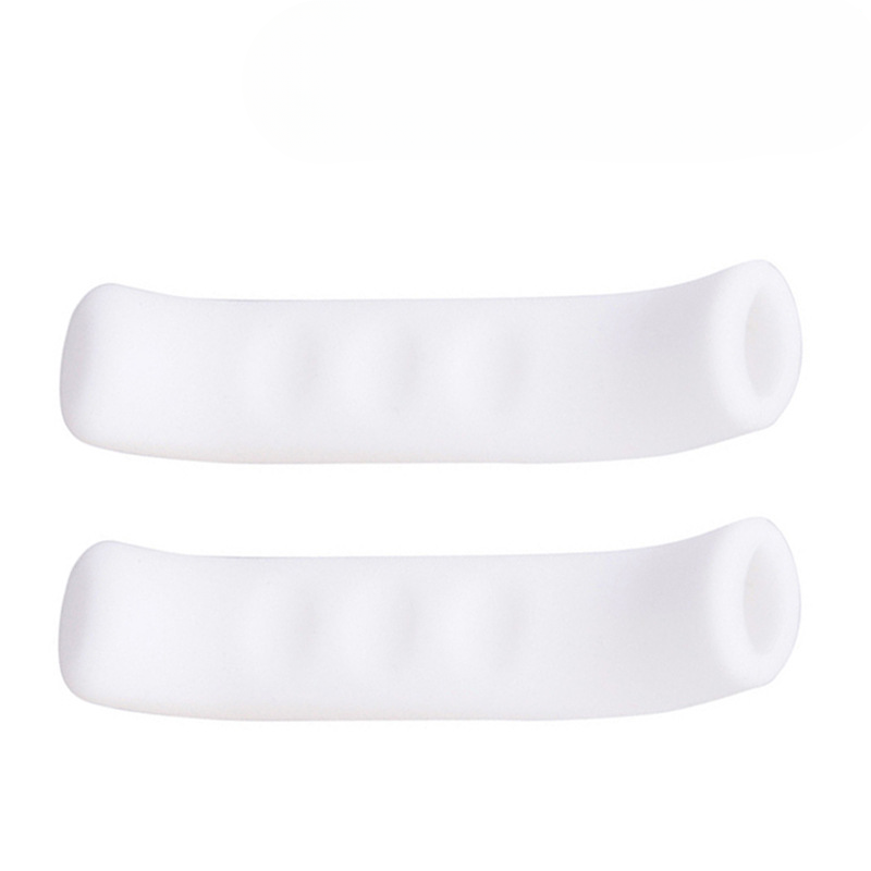 2 uds empuñaduras de bicicleta manija de freno de bicicleta cubierta de silicona empuñaduras de manillar de goma protectoras para bicicleta de montaña cubierta accesorios de bicicleta: Castaño