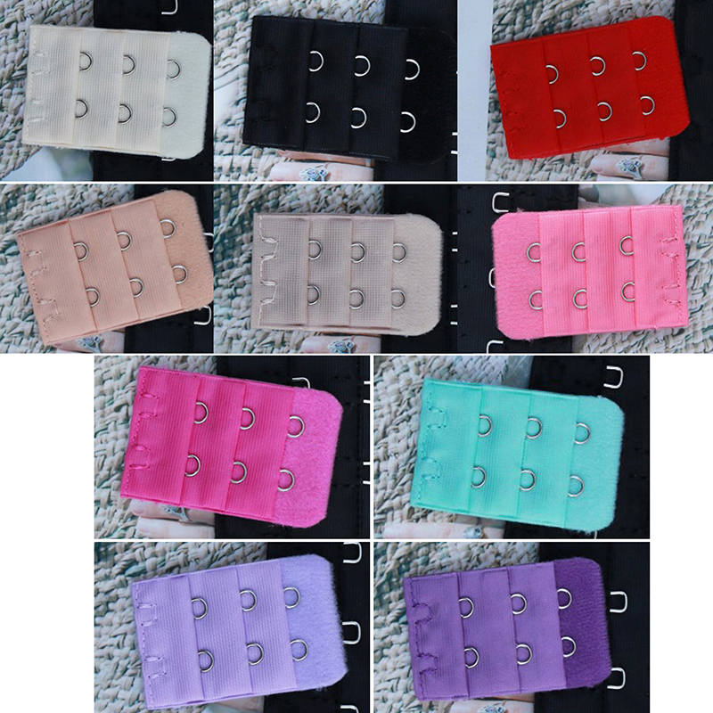10Pc 3 Rijen 2 Haak Bra Extenders Strap Verstelbare Gesp Intimates Beha Accessoires Uitbreiding Strap Haak Clip Expander