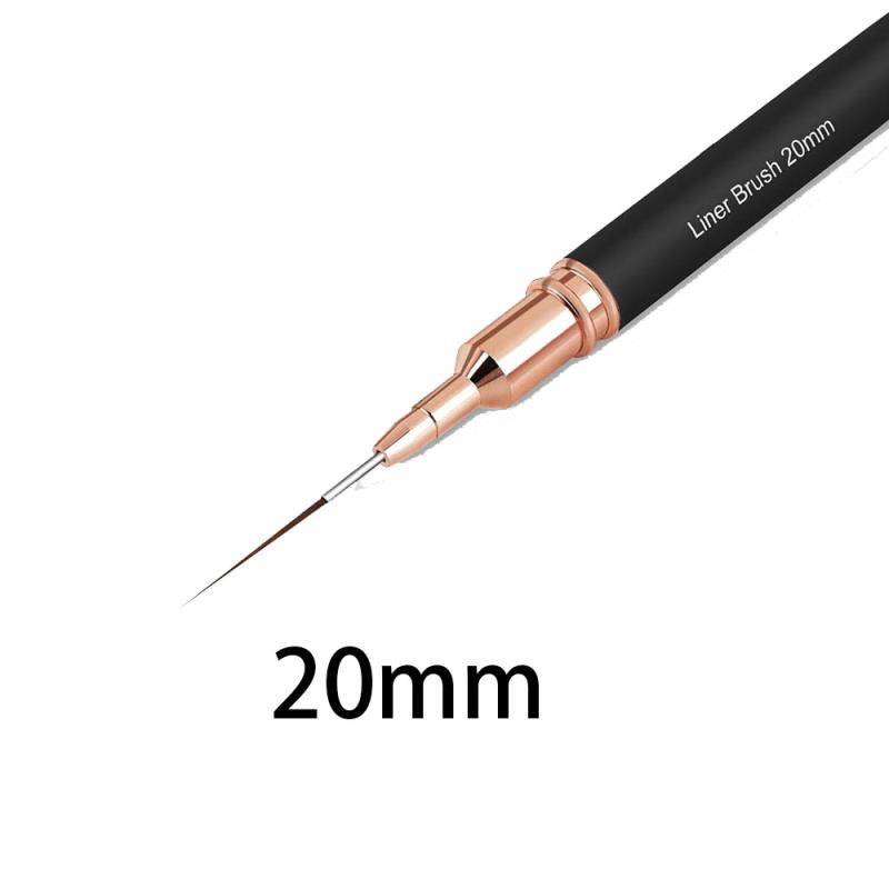 Nagel Kunst Pinsel mit Leopardenmuster, Doppelkopf, Nagel Kunst Liner Pinsel, Streifen, Zeichnen, Malen, Nageldesign-Pinsel, längliche Einzelheiten: MULTI