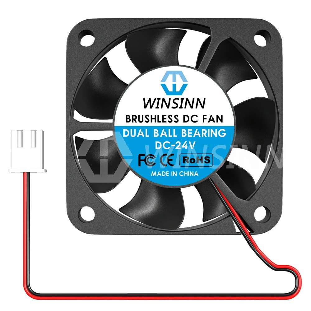 WINSINN 4010 Ventola da 40 mm DC 5 V 12 V 24 V Idraulico/Doppio cuscinetto a sfere Raffreddamento senza spazzole 40x10 mm 2 spillo 3 spillo