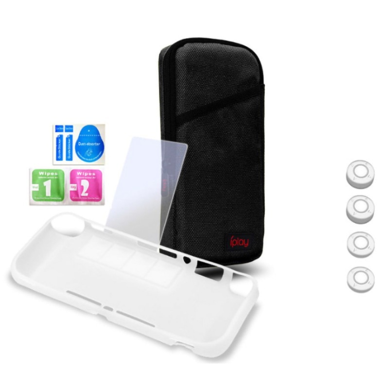 Portection Set For Switch Lite Portable Hard Carrying Storage Bag Protective Case Screen Protective Film Rocker Cap Kit Console