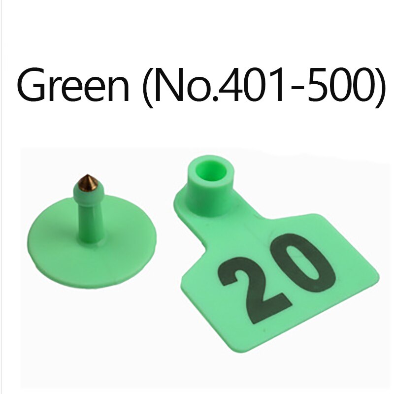 Varken Oor Signage Tag Geen. 001-500 Identificatie Cardscopper Hoofd Oorbellen Vee Levert Apparatuur Vee Schapen Kalveren Koe: E