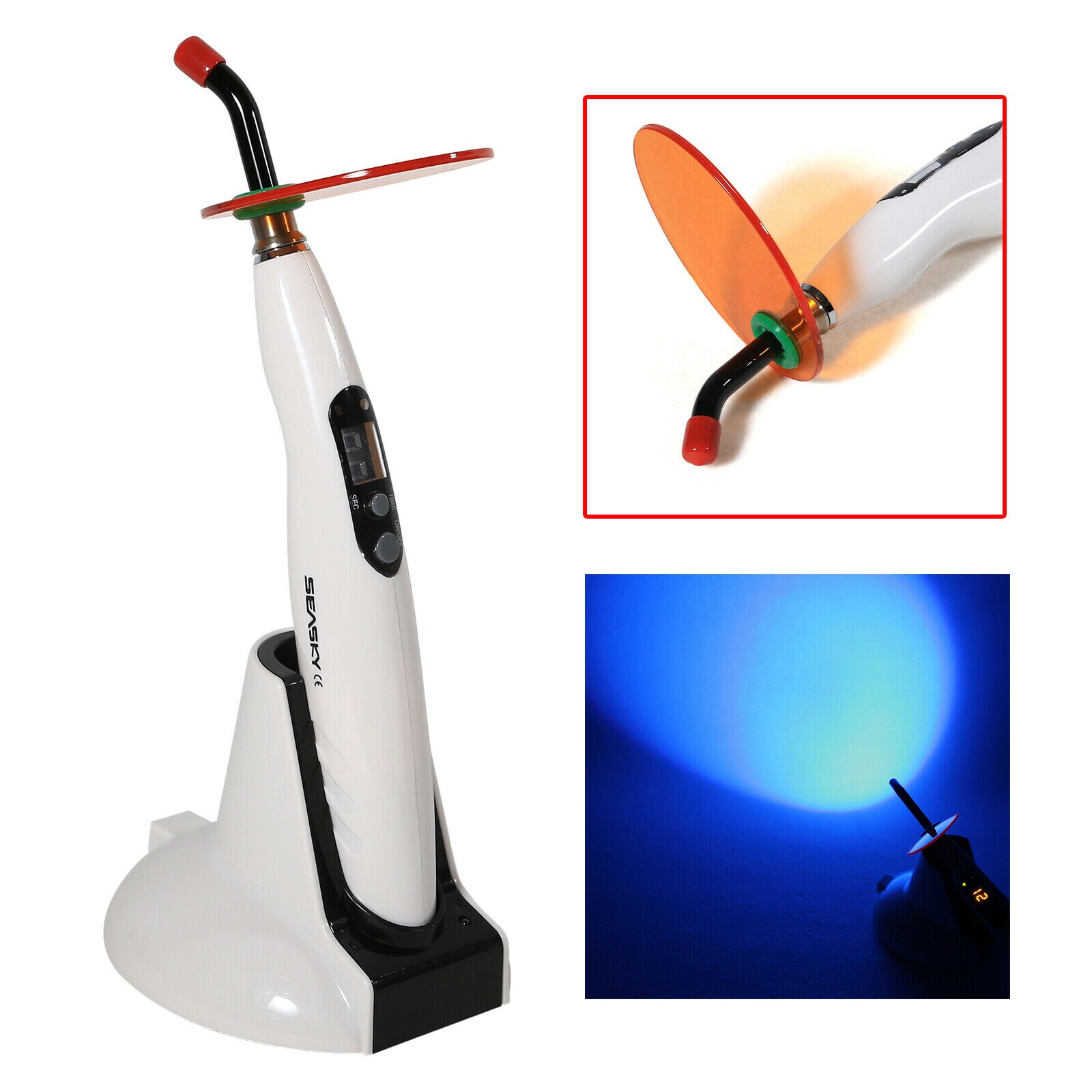 Tandheelkundige Led 5W Curing Light Cure Lamp1400mW/Cm ² Vier Werkingsmodi LED-B Draadloze Draadloze Composiet Hars Specht Stijl