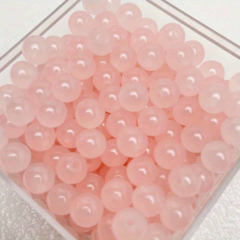 50pcs/8mm Solid Color Glass Beads, Beading & Jewelry Making Essentials Colorful, , Trendy DIY Craft Supplies for Handmade: SKY BLUE