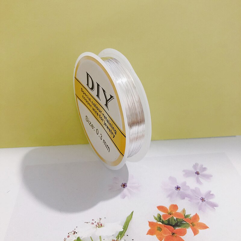 0.3Mm 20M Koperdraad Art Kralen Draad Voor Armband Ketting Sieraden Cord String Diy Kleurvast Kralen Accessoires Craft maken