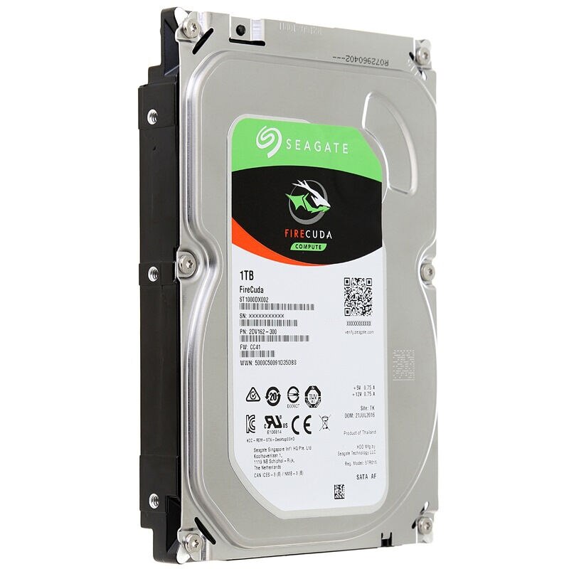 Seagate 1TB FireCuda ST1000DX002 3.5 inch Gaming SSHD(Solid State Hybrid Drive)7200 RPM SATA 6GB/S Cache 64MB hdd Hard Disk