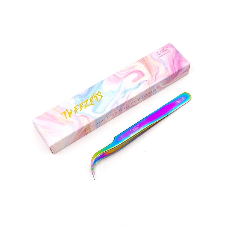 Stainless Steel Tweezers Volume Eyelashes Extensions Eyebrow Tweezers Curved Straight Nail Clipper Nipper Makeup Tools