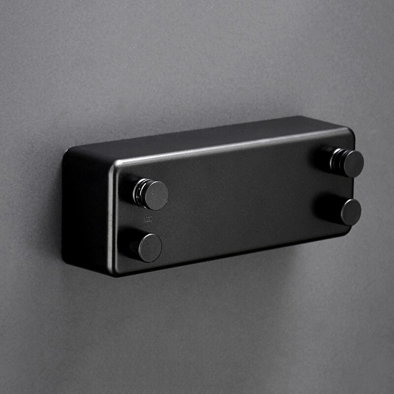 Double Line Retractable Clothesline Home Steel Wire Invisible Punch Free Wall Hanger MJJ88: Black