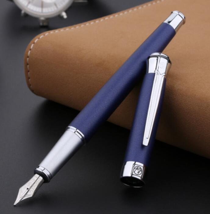 Picasso Pimio beste brunnen stift 903 DUNKELBLAU teuer metall tinte Kuli F Feder kalligraphie stifte Luxus Kasten Tinte stifte