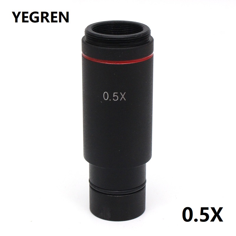 0.5X Reductie C-mount Lens Adapter voor CCD Cmos Camera Digitale Oculair Verbinden met Stereo Microscoop Optische Relais Lens