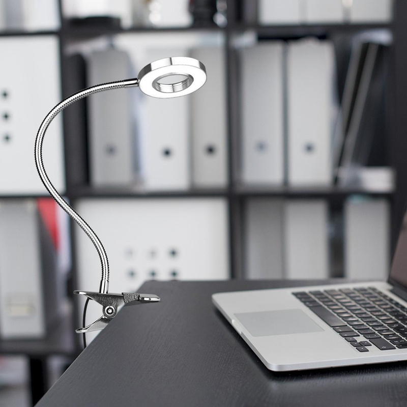 5W Led Clip Op Licht/Leeslamp/Bed Licht, 2-Niveau Helderheid &amp; 2 Kleur, Eye-Verzorgende Clip On Lamp Voor Make-Up Spiegel, Bureau, bedsi